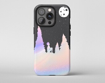 Capa de celular Moon Boy | Capa para iPhone 16 Pro Max, capa para iPhone 15, capa para iPhone 14, capa para iPhone 13, PROCESSAMENTO RÁPIDO