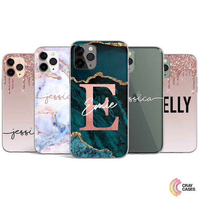 Personalised Marble iPhone Case For iPhone 12, 12 Pro, 12 Pro Max, 12 Mini, 11, 11 Pro, 11 Pro Max, XR And All Other Models 