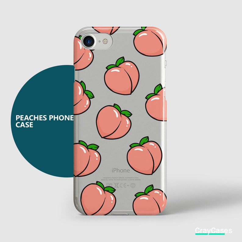 Cute peaches iphone case peach iphone xr case peaches iphone Etsy