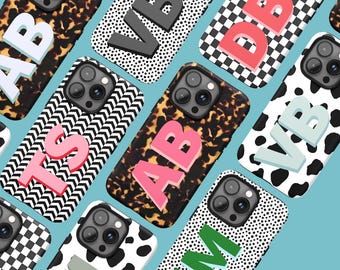 Personalized Initial Phone Case For iPhone 16 15 14 13 12 11 Pro Max Case and Others, Samsung Galaxy S23 Ultra Initial Case