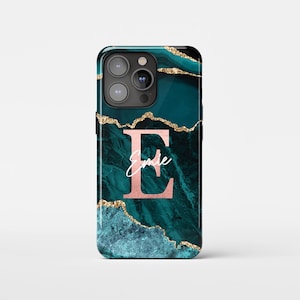 Gepersonaliseerde marmeren iPhone-hoesje | iPhone 16 Pro Max-hoesje, iPhone 15-hoesje, iPhone 14-hoesje, iPhone 13-hoesje, meer modellen beschikbaar