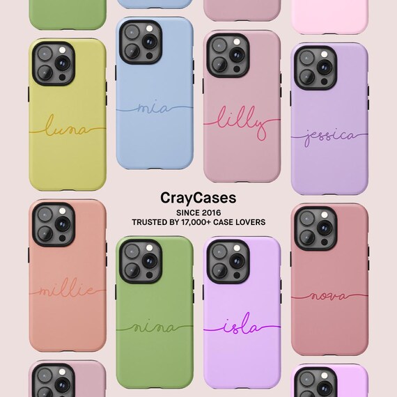 Personalized Name Phone Case for iPhone 16 15 14 13 12 11 Pro Max Case and  Others, Samsung Galaxy S25 Case, Custom Name Case - Etsy
