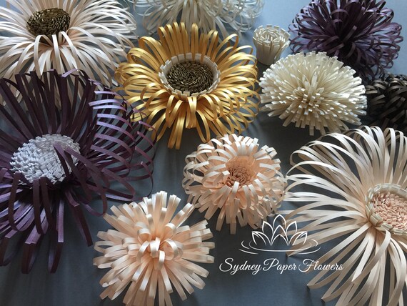 Paper Flower Centres Tutorial Svg Pdf Cricut Silhouette Cameo Files Download Download Diy Paper Flower Centre Template Pattern