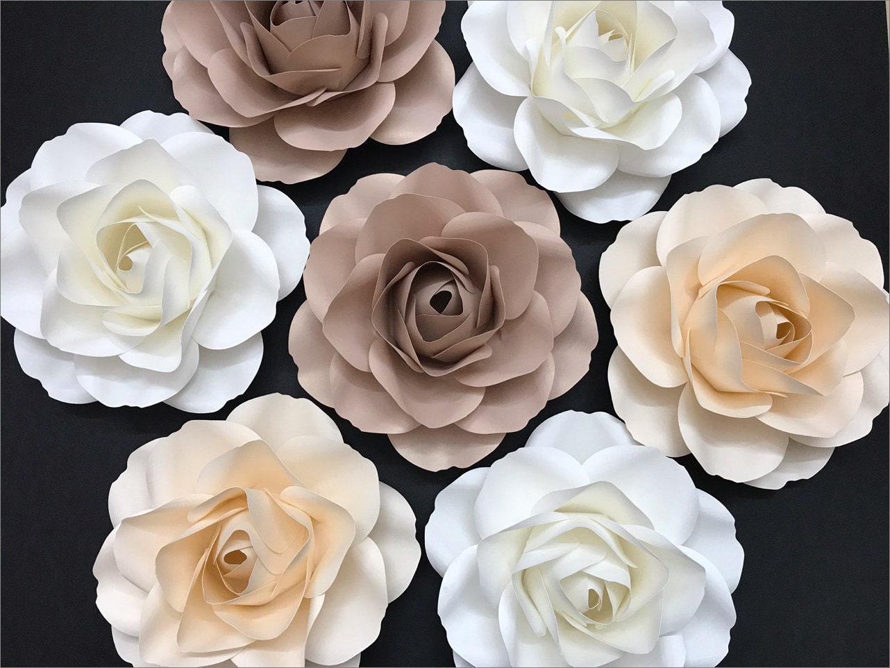 ROSE bud (one piece) Paper Flower Video Tutorial & Template / Paper f…