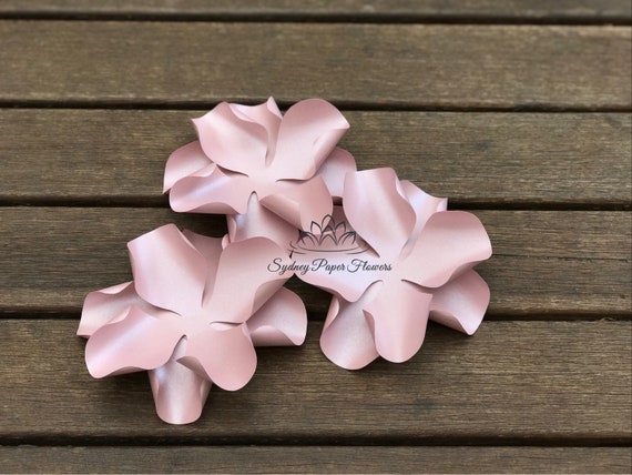 hydrangea smooth paper flower template video tutorial svg etsy hydrangea paper flower template