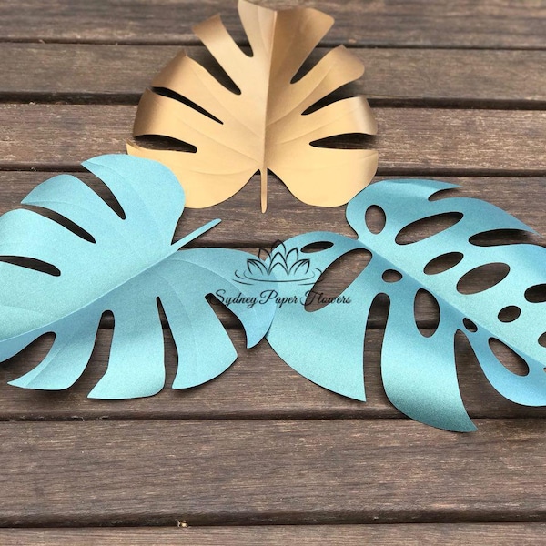 Monstera Leaf Template Etsy