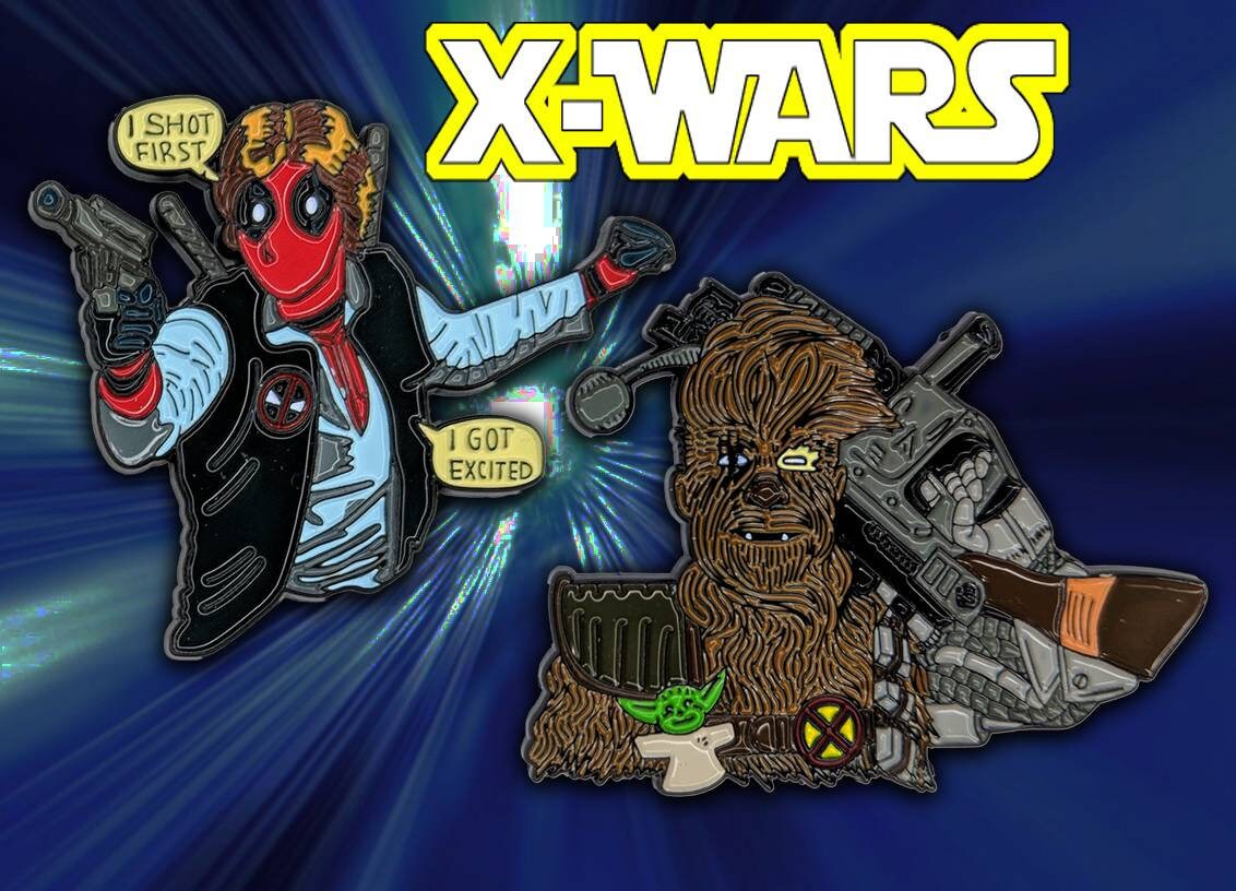 Deadpool Han Solo Enamel Pin Set DeadSolo Chewable | Etsy