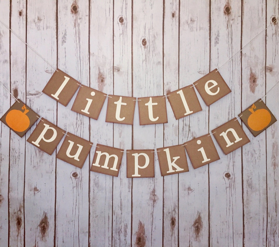 Little Pumpkin Baby Shower Little Pumpkin Banner Little - Etsy