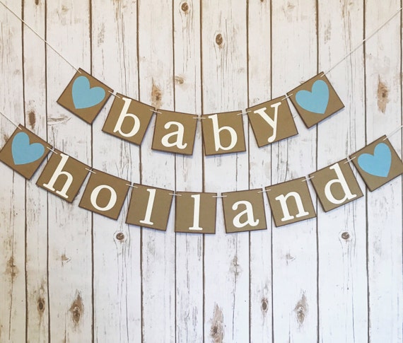 Baby Shower Banner Baby Shower Banner Personalized Name Etsy