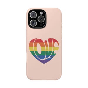 Love Pride iPhone Case - Unisex Pride Phone Case - LBGTQ Pride - Inclusion Phone Case - iPhone Samsung Google Phone Case - Pride - Love