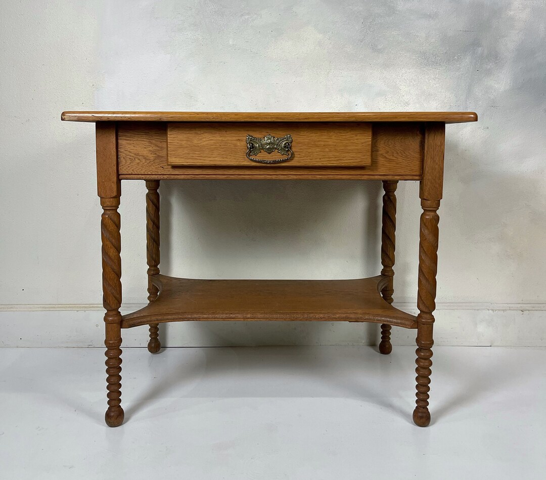 Bathroom Vanity , Small Bathroom Vanity , Barley Twist Leg Table , Oak Turned Leg Bathroom