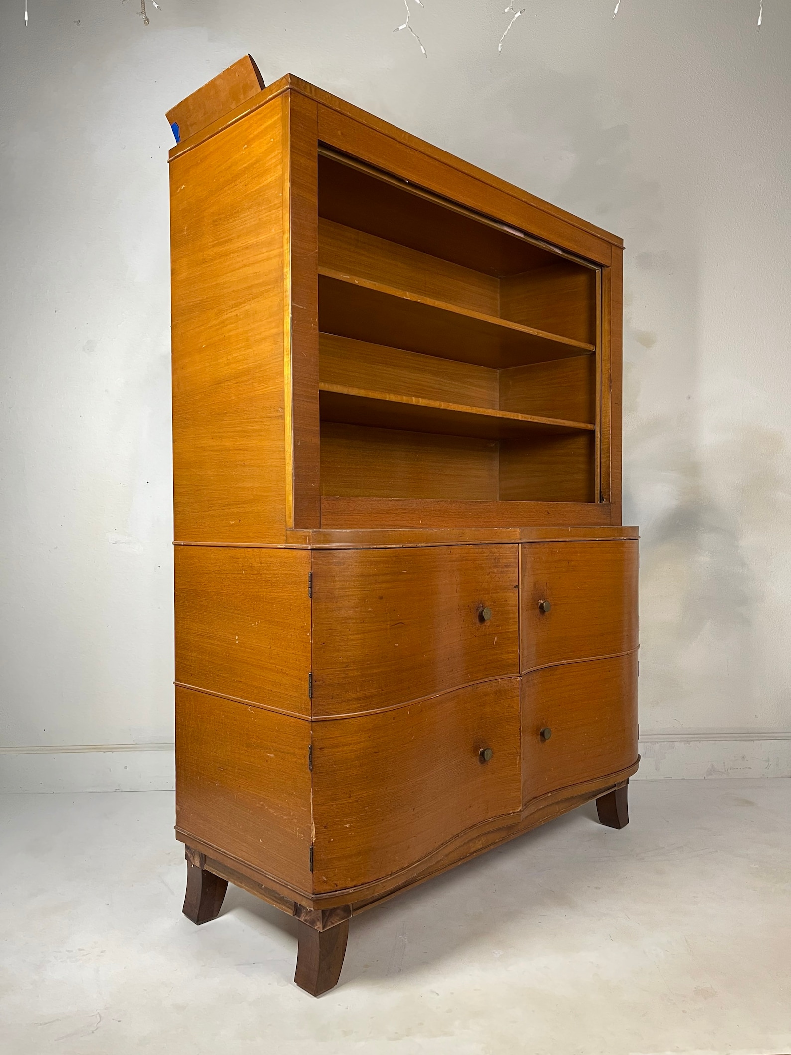 China Art Deco China Mid Century Hutch Etsy