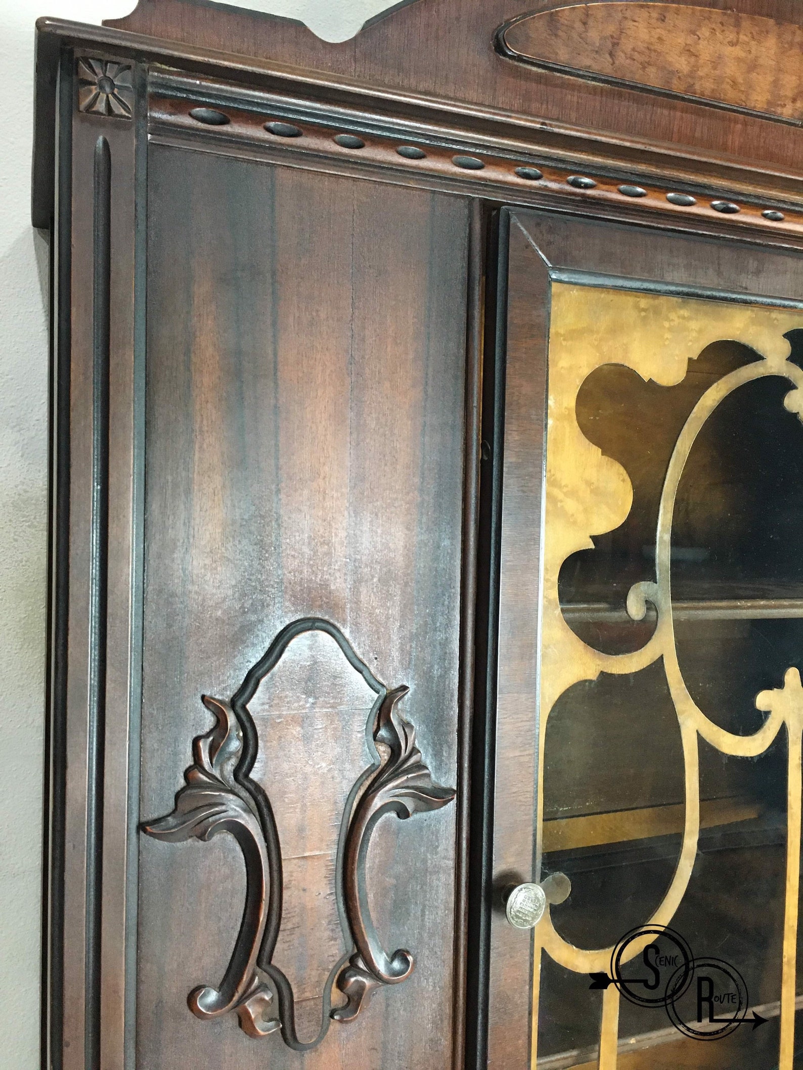 China Cabinet Antique Hutch Vintage China Cabinet - Etsy