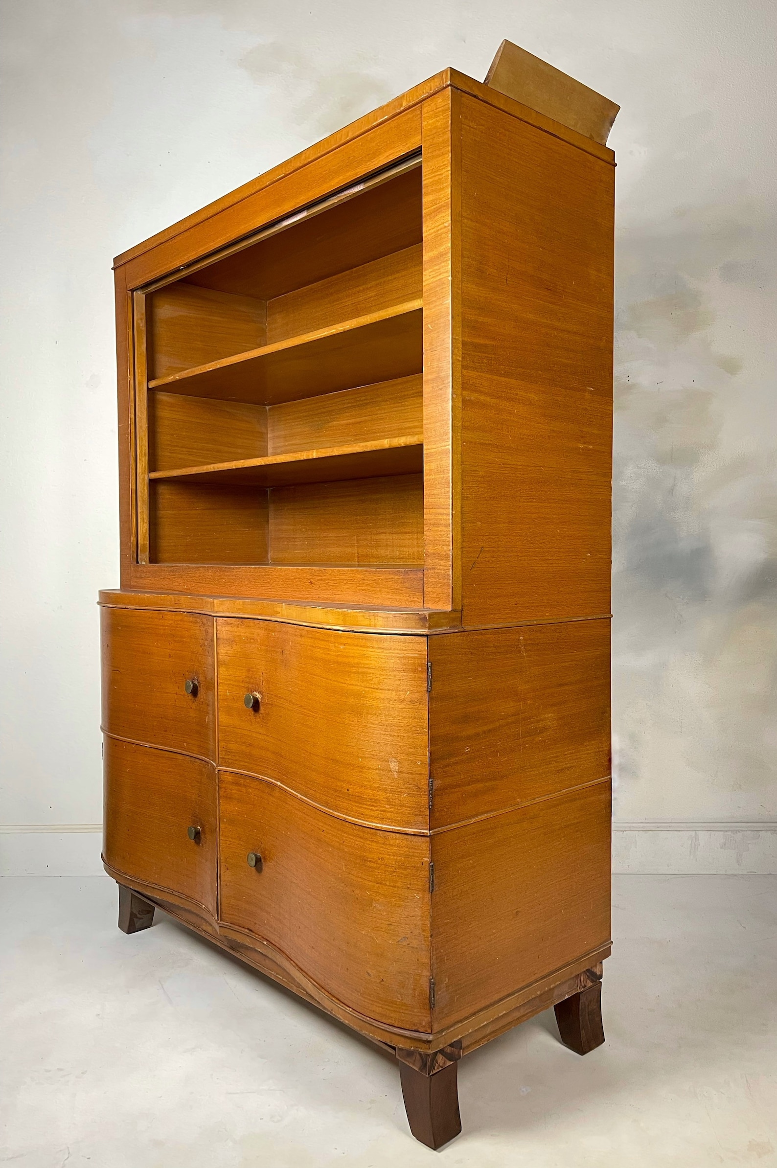 China Art Deco China Mid Century Hutch Etsy