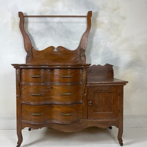 Bathroom Vanity , Antique Cabinet Vanity, Unique Bathroom Cabinet , Antique Washstand , Powder Room Vanity , Dry Sink ,  Half Bath Vanity