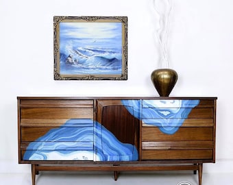 Refinished Mid Century Modern Dresser, Painted MCM Furniture, Customizeable