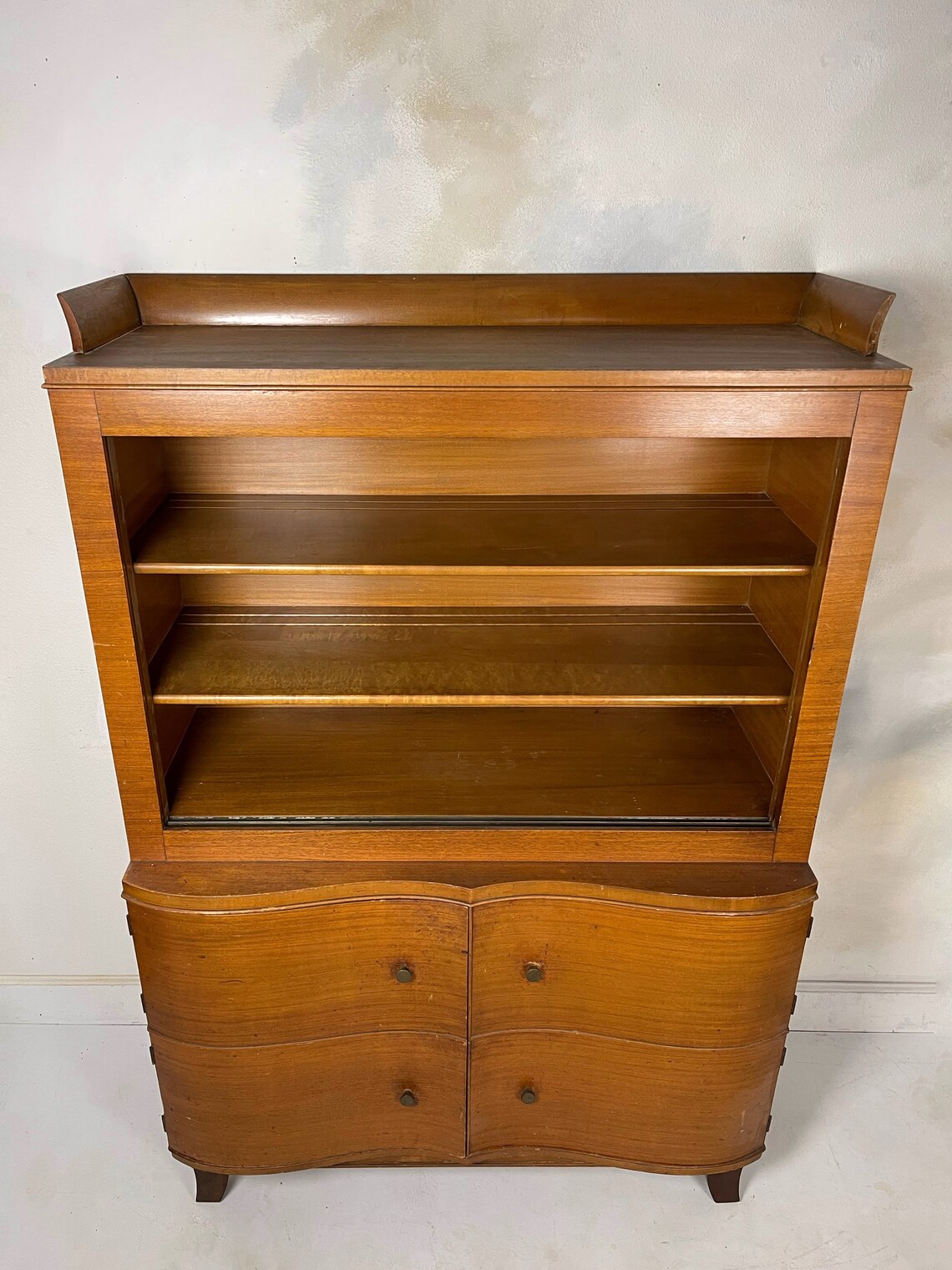 China Art Deco China Mid Century Hutch Etsy