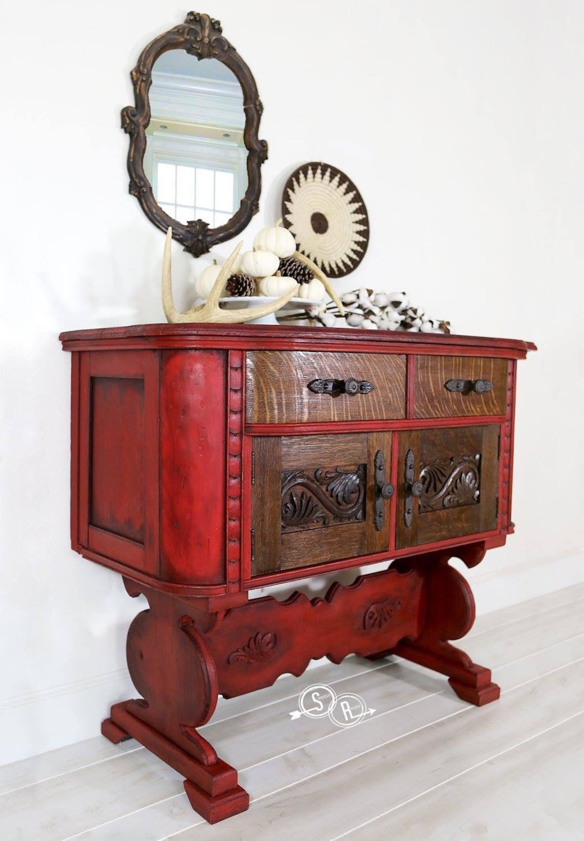 Bathroom Vanity Antique Dresser Entryway Dresser With - Etsy