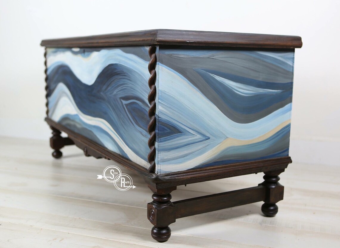 Muebles de vivero cofre de cedro cofre de almacenamiento | Etsy