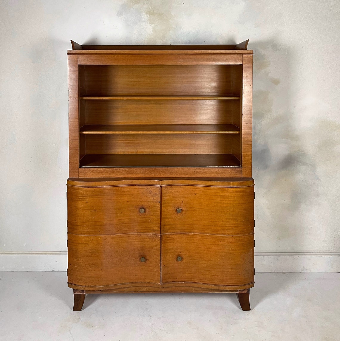 China Art Deco China Mid Century Hutch Etsy