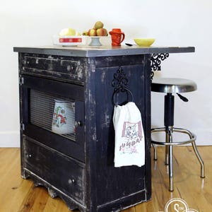 Kitchen Island, Coffee Bar, Cocktail Bar, Kitchen Island with Storage, Repurposed Dresser Kitchen Island, Reclaimed Wood Butcher Block