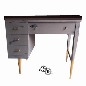 Mid Century Desk , MCM Desk , Retro Desk , Bathroom Vanity, Modern Office Furniture , Student Desk , Desk Table , Small Desk ,Dorm Room Desk