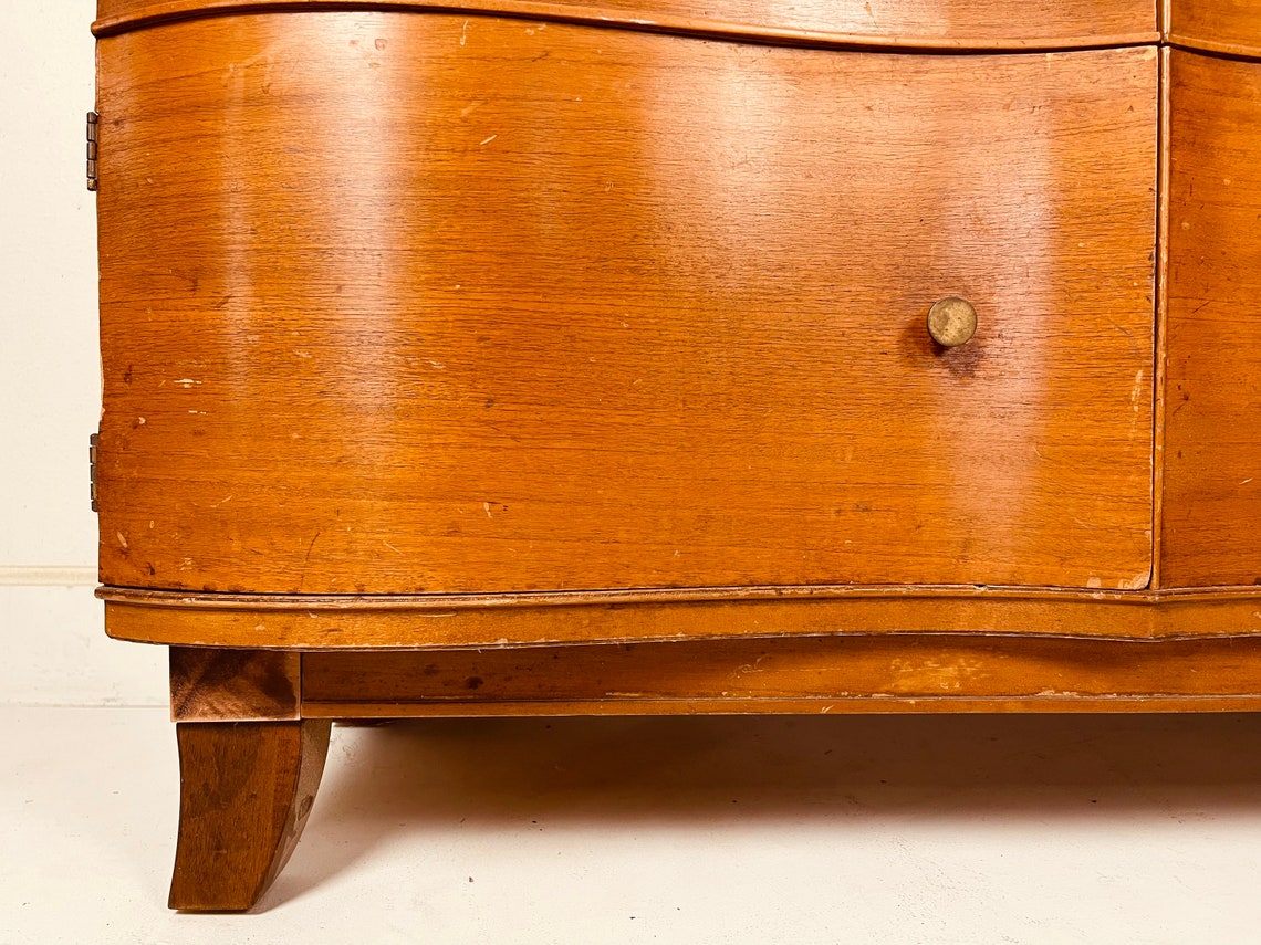 China Art Deco China Mid Century Hutch Etsy