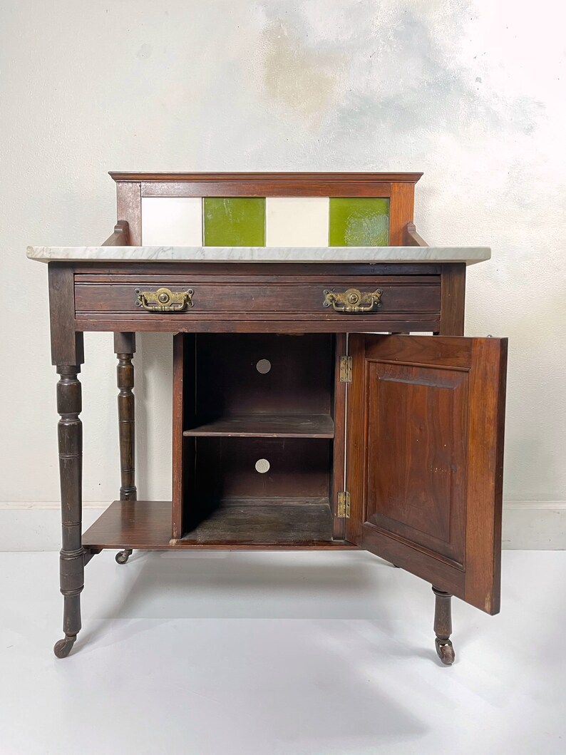 Bathroom Vanity Small Bathroom Cabinet Washstand Antique - Etsy