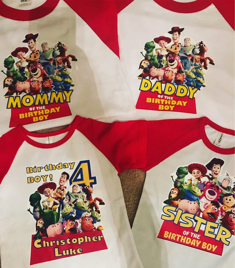 toy story family birthday shirts