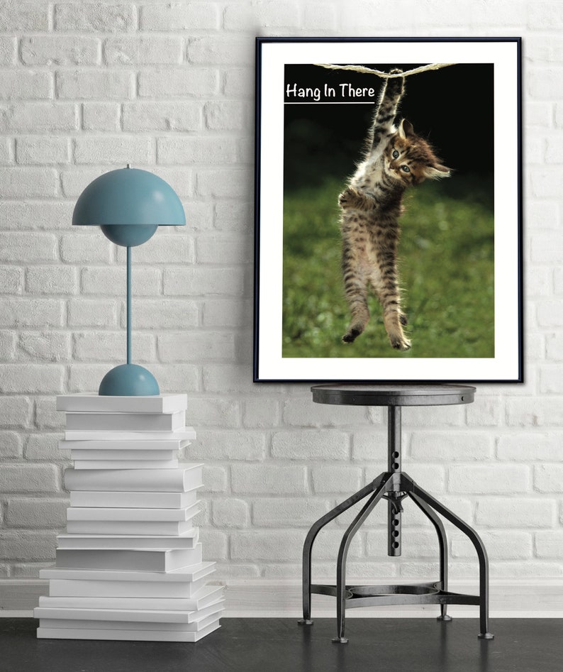 Hang in There Kitten Poster The Office Hang in There Print Michael Scott The Office Art Cat Print Office Poster Classroom Poster image 4