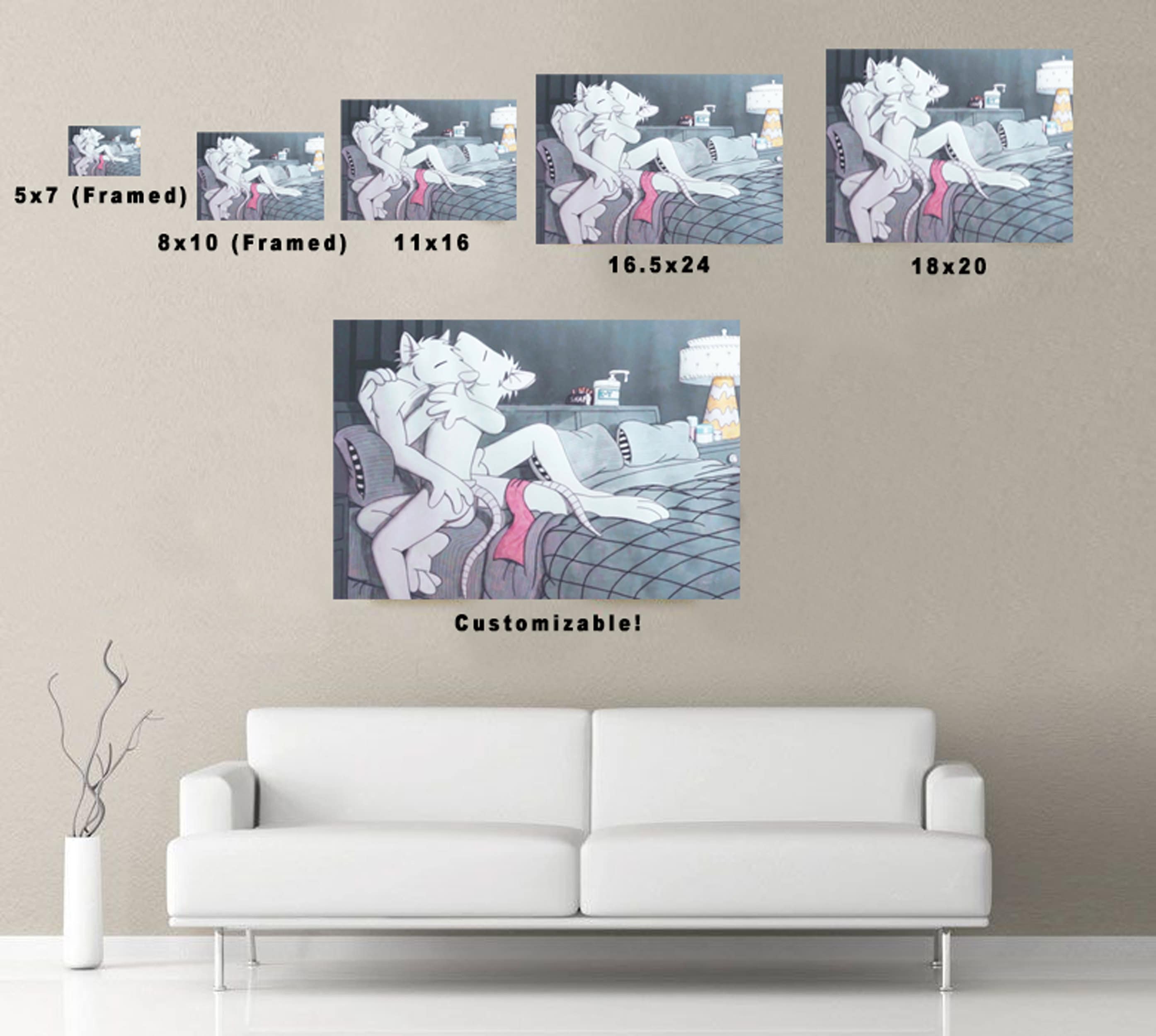 John Oliver Rat Erotica Watercolor Prints, Framed Print, Wet Fur,  Watercolor Artwork Bedroom Art, Last Week Tonight Collection - Etsy