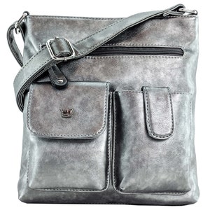 Colt CCW Crossbody-Handtasche, leichte verdeckte Trage, große Schultertasche, Messenger-Tasche mit verstellbarem Riemen, Monogramm-Tasche