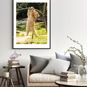 Hang in There Kitten Poster The Office Hang in There Print Michael Scott The Office Art Cat Print Office Poster Classroom Poster image 8