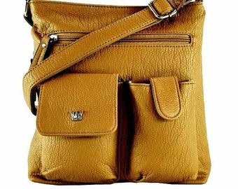 Borse Borse per le donne Vintage Crossbody Borsa a tracolla morbida in pelle PU leggera borsa a tracolla borse a tracolla per uomo, Marrone, Taglia unica