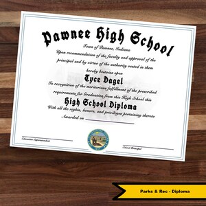 Donkey Brains Certificate - Bird Law Diploma - the Office Scotts Tots