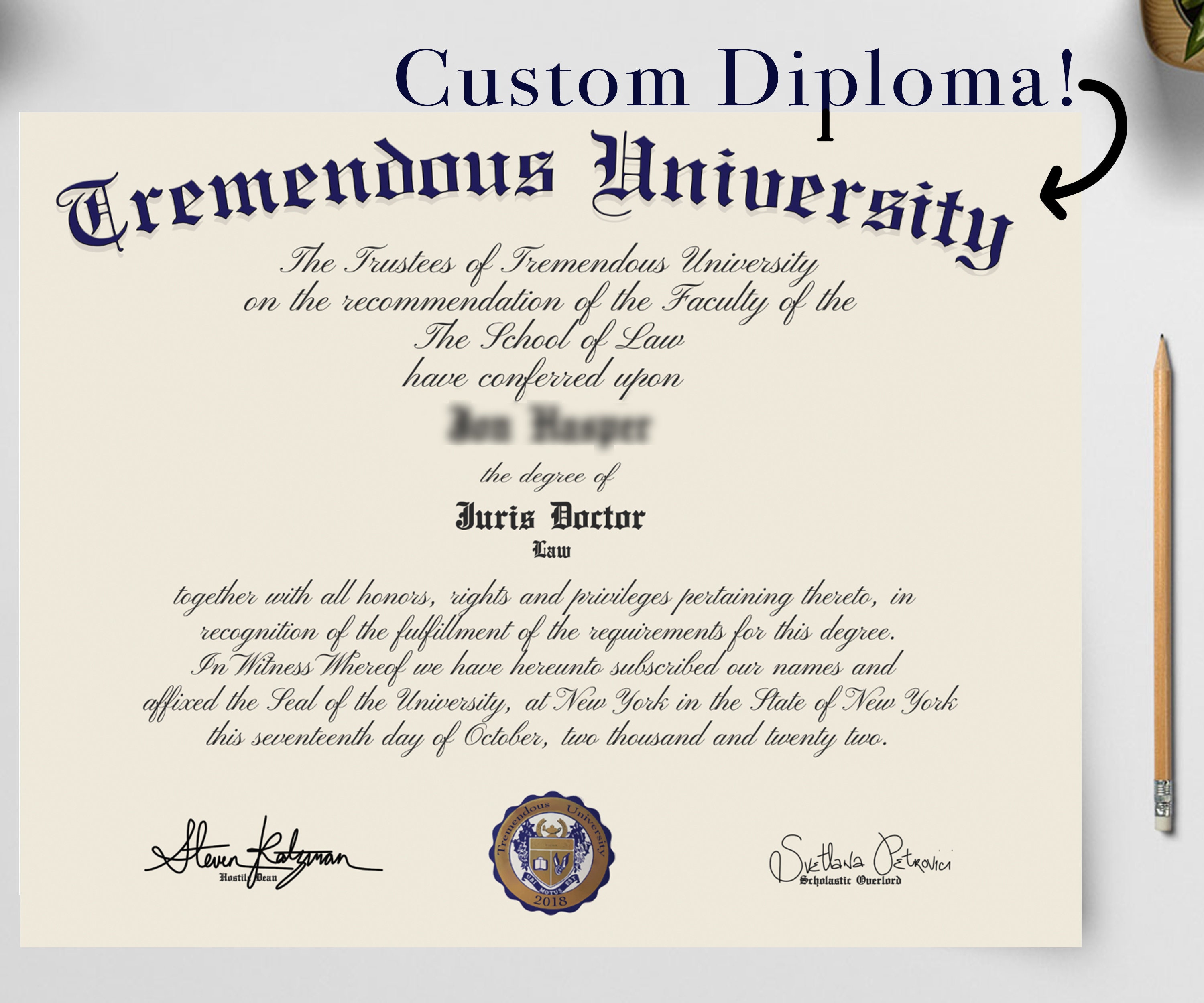 Novelty Diploma - Etsy Australia