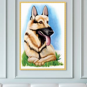 It&#39;s Always Sunny in Philadelphia Dog Print - Charlie&#39;s & Frank&#39;s Dog Painting - It&#39;s Always Sunny - Wrapped Canvas - Framed - Dog Portrait