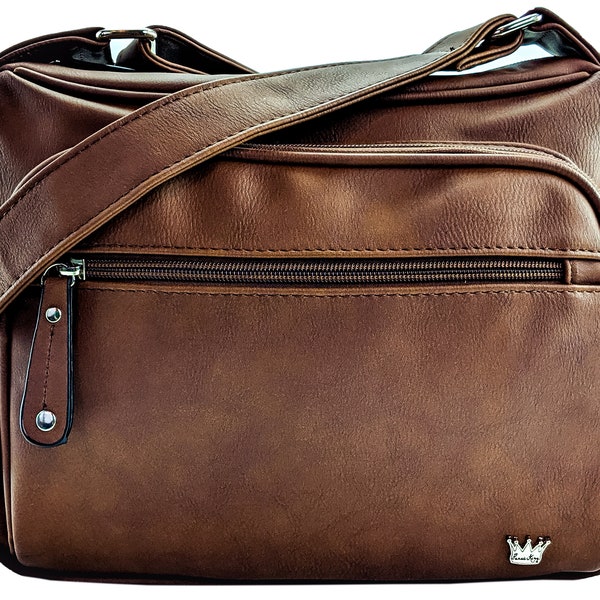 Magnum CCW Concealed Carry Bag - CCW Crossbody Purse - Personalized Handbag - Faux Leather Gun Handbag - Mom Bag - Adjustable Strap