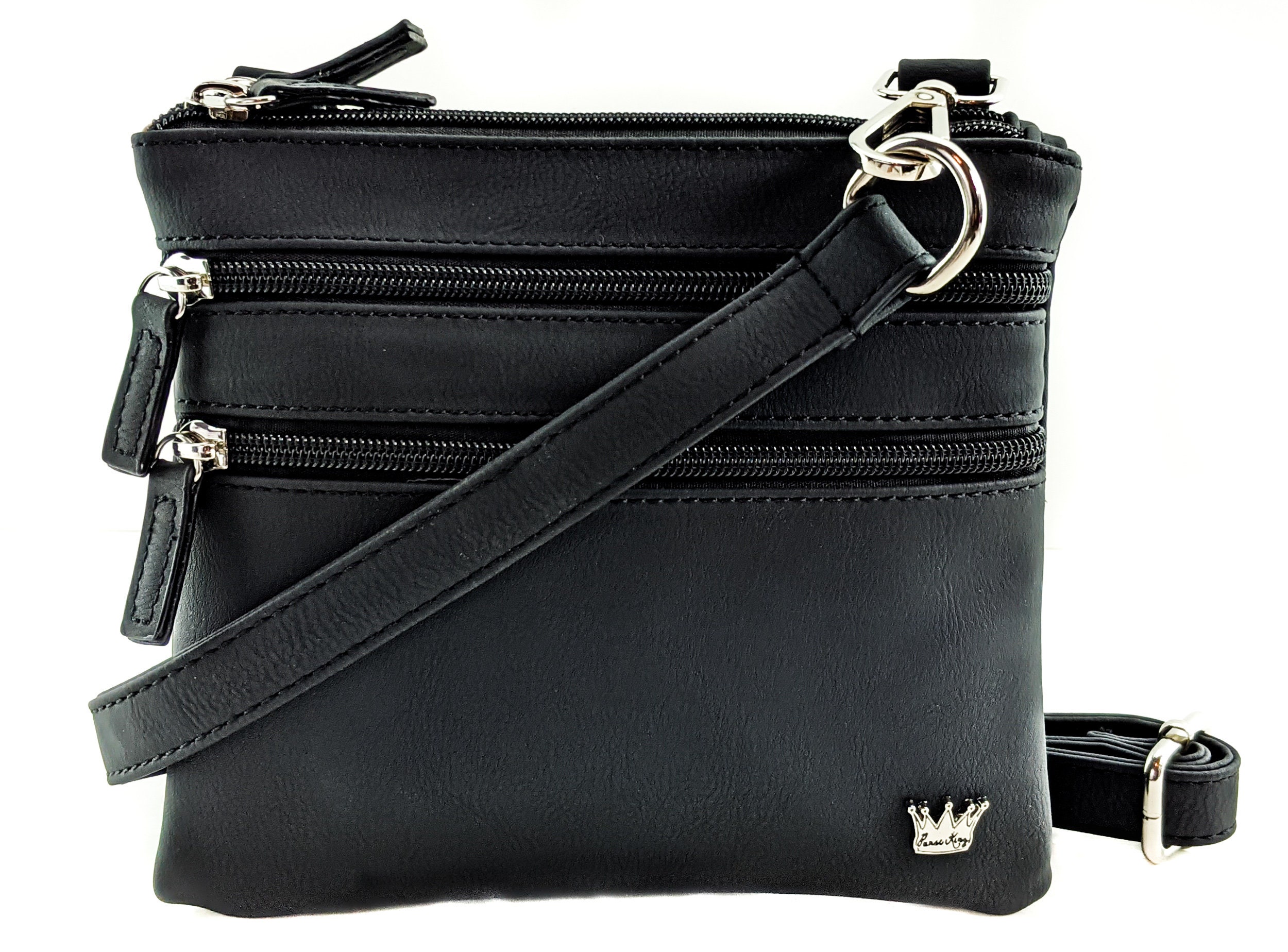 VISONE Leather Cross-body Bag in Black Womens Bags Crossbody bags and purses 