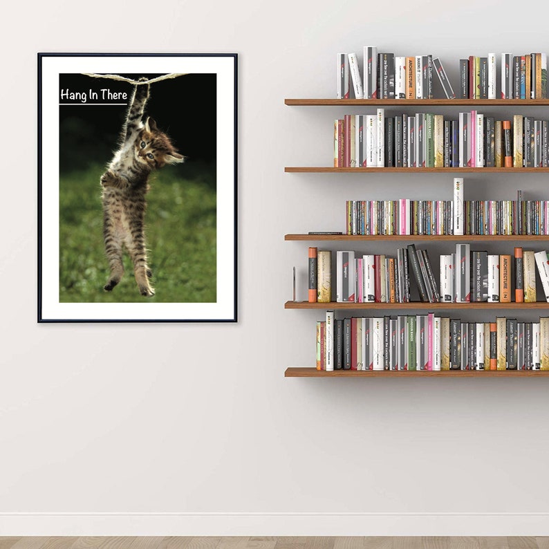Hang in There Kitten Poster The Office Hang in There Print Michael Scott The Office Art Cat Print Office Poster Classroom Poster image 5