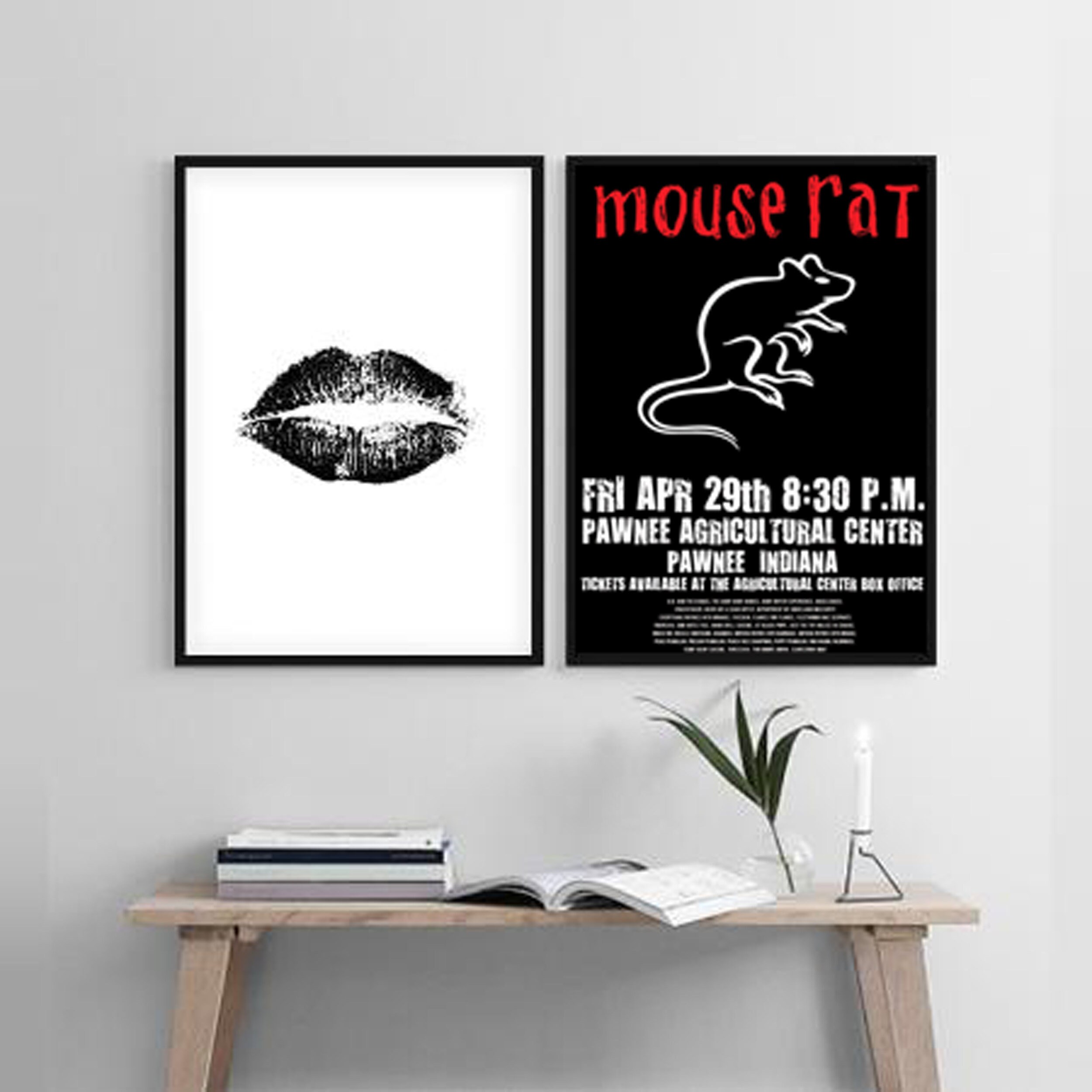 Target Rats Poster Parks & Rec Mouse Rat Print, Framed Poster, Parks and Recreation Print ...