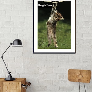 Hang in There Kitten Poster The Office Hang in There Print Michael Scott The Office Art Cat Print Office Poster Classroom Poster image 3