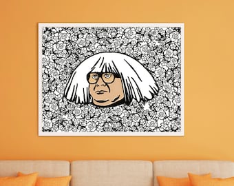 Frank Reynolds Ongo Gablogian Print, Always Sunny Ongo Gablogian, IASIP, Derivative Framed Print, Always Sunny Art Critic Masterpiece Print