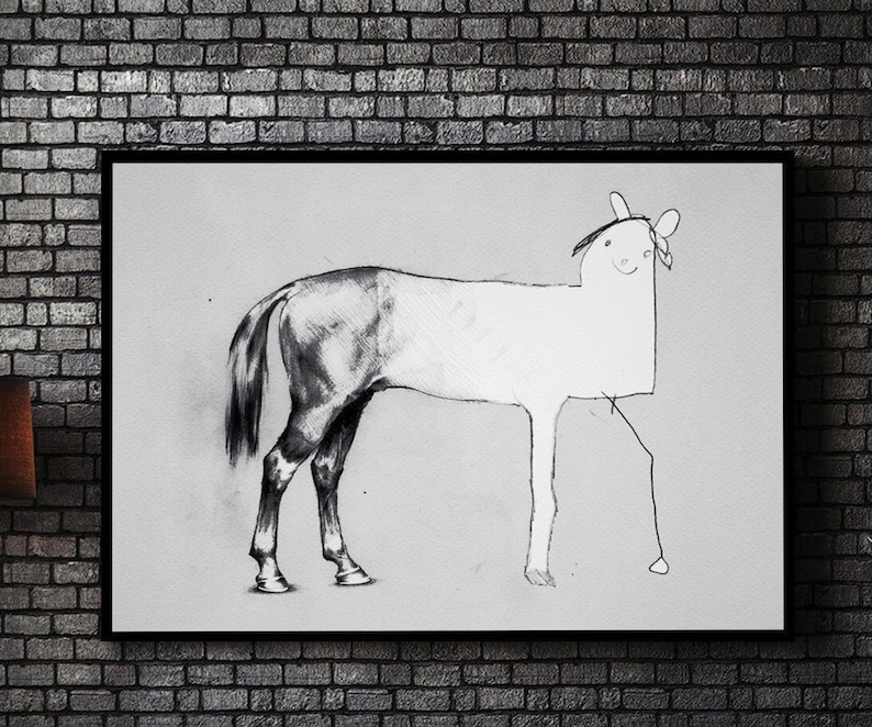 Horse Drawing Meme Art Horse Drawing Art for Artists - Etsy