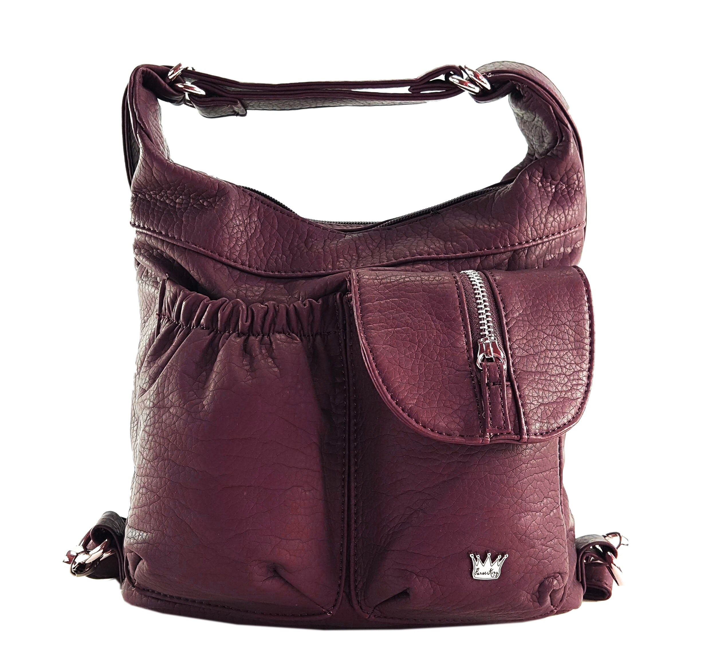 small backpack purse with water bottle holder