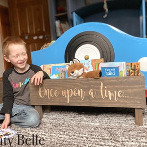Once Upon a Time Book Box: Wooden Nursery Book Storage