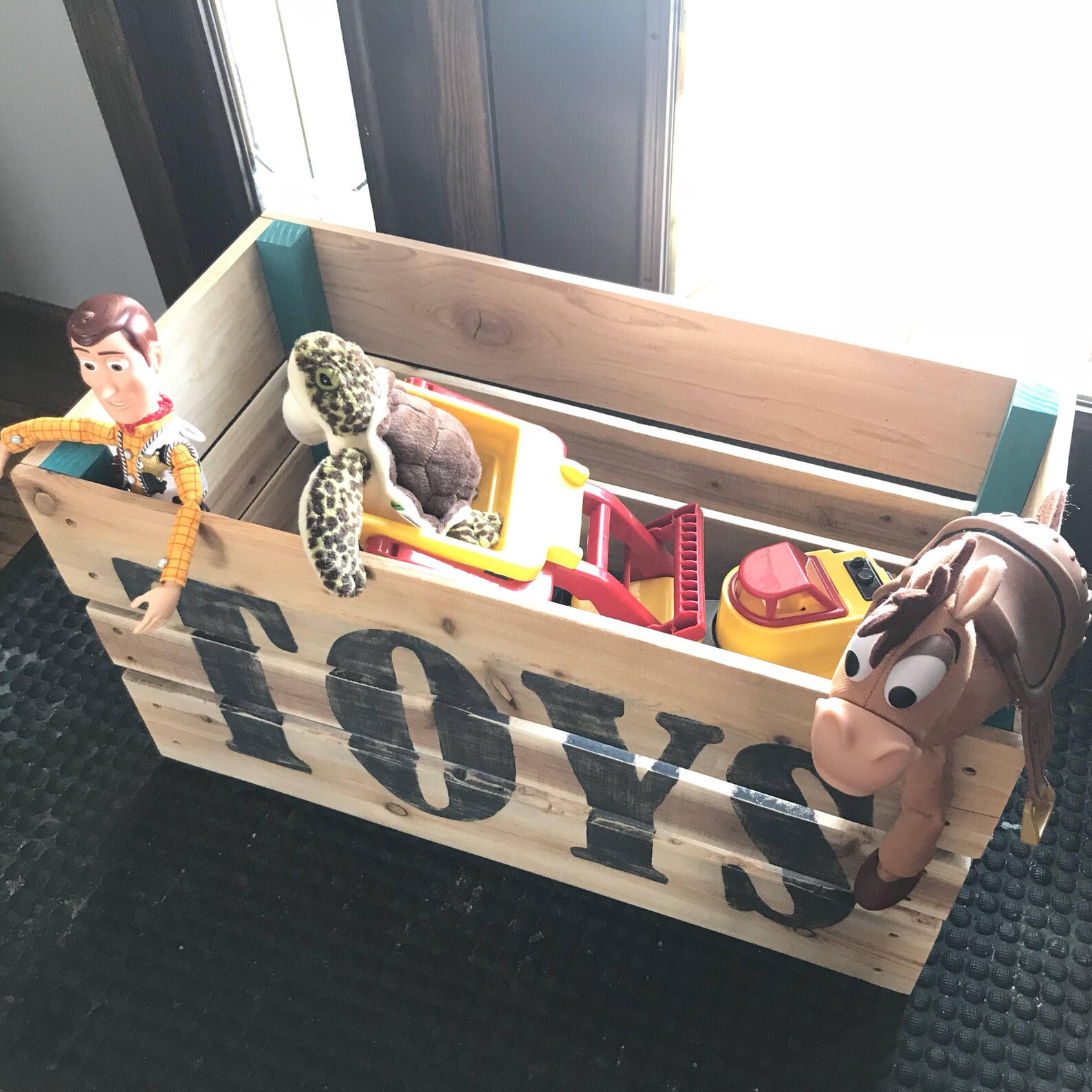 Toy Crate Rustic Crate Toy Storage Toy Box Kids Room Etsy