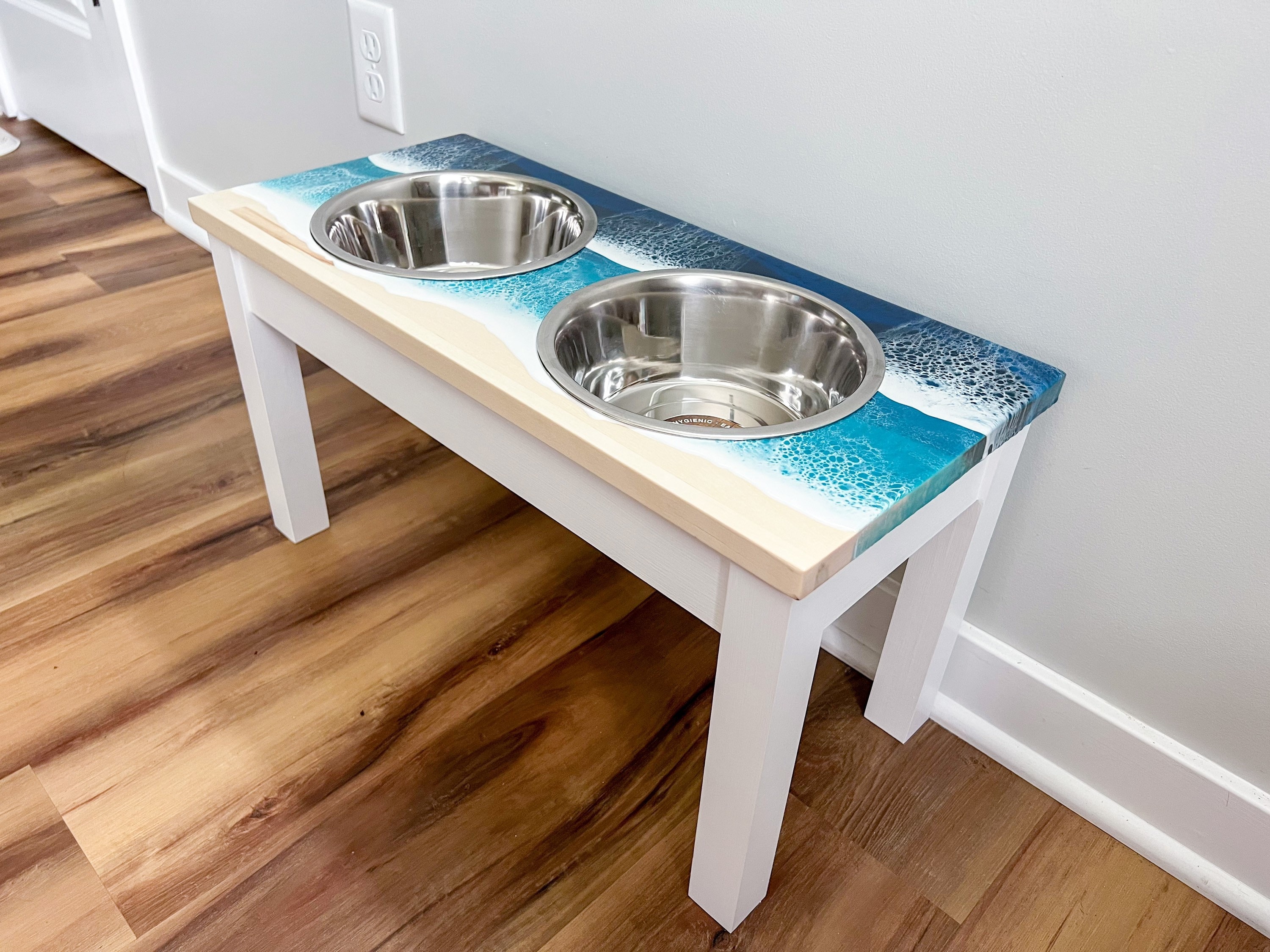 サーフィン・ボディボード Pet food stand   Ocean art 在庫一掃】 Pet art Ocean stand food サーフィン・ボディボード