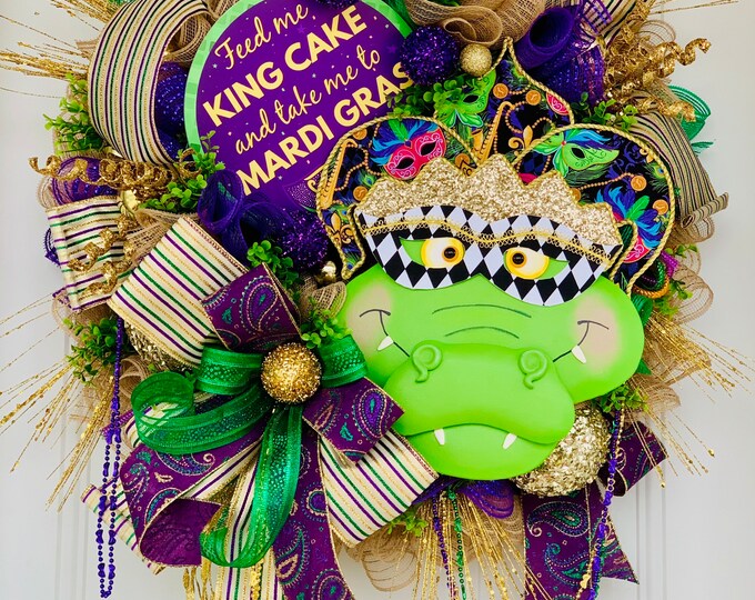 mardi gras alligator costume
