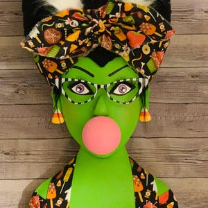 Bride Of Halloween Wreath Attachment, Bubbly Bride, Halloween Wreath, Retro Halloween, Frankie Wreath, Trick Or Treat, Electric Bride